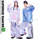 キッズダンス衣装 セットアップ 派手 メタリック キラキラTシャツ 銀 シルバー K-POP 韓国 ヒップホップ 衣装 子供ダンス服 ダンスウェア 男の子 ガー...
