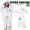 ダンス衣装 キッズ ヒップホップ セットアップ ジャケット パンツ キッズダンス衣装 ガールズ 男の子 ヒップホップファッション 派手 K-POP 韓国 白 緑