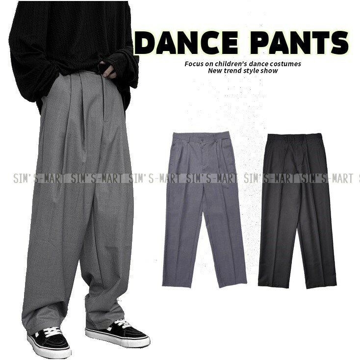 ダンスパンツ ヒップホップ ダンス衣装 レディース メンズ 大人 HIPHOP ダンスファッション シャカシャカパンツ ダンスレッスン着 練習着 K-POP 韓国 黒 白のサムネイル