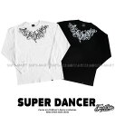 ダンス衣装 トップス ヒップホップ ファッション メンズ レディース 大人 ダンス 衣装 ロンT 長袖 Tシャツ K-POP 韓国 黒 白