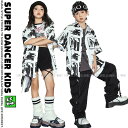 シャツ キッズダンス衣装 セットアップ ヒップホップ ファッション 子供ダンス服 ダンスウェア ダンス衣装 キッズ 男の子 ガールズ 柄シャツ 派手 K-POP...