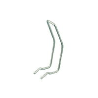 工具を使わず、手だけで取り付けできます。 スプリング弾性の利用した確実な支持ができます。 軽みぞ形鋼(野縁受け)に角パイプを交差支持する金具です。 交差金具に荷重(W)が加わる向きに取り付けないでください。脱落の恐れがあります。