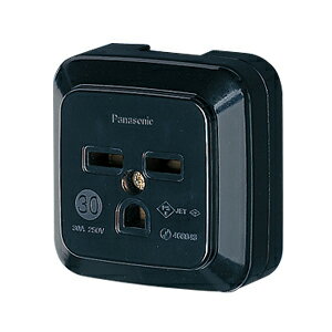 Panasonic/パナソニック WK36301B 露出コンセント 接地2P 30A 250V 薄形