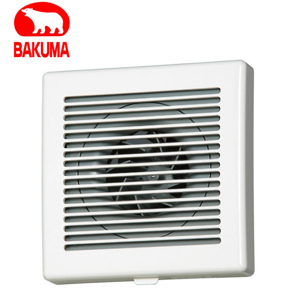 バクマ工業 KPT-08D 排気ファン 強制排気用 格子形(圧力形) パイプ用ファン【取寄商品】