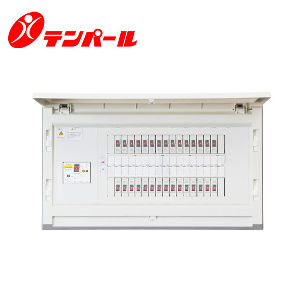 テンパール MAB37302F 分電盤 リミッタースペースなし 扉付 埋込形 ボックス・スチール製 30+2 75A【取寄商品】
