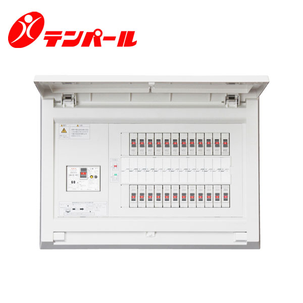 テンパール MAG37342 分電盤 パールテクト リミッタースペースなし 扉付 露出・半埋込形兼用 34+2 75A【取寄商品】