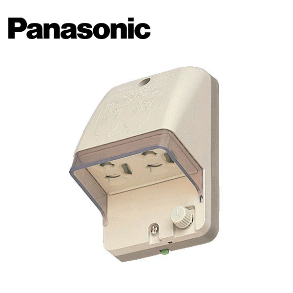 Panasonic/パナソニック WK4105P フル接地防水ダブルコンセント 露出/埋込両用/P【取寄商品】