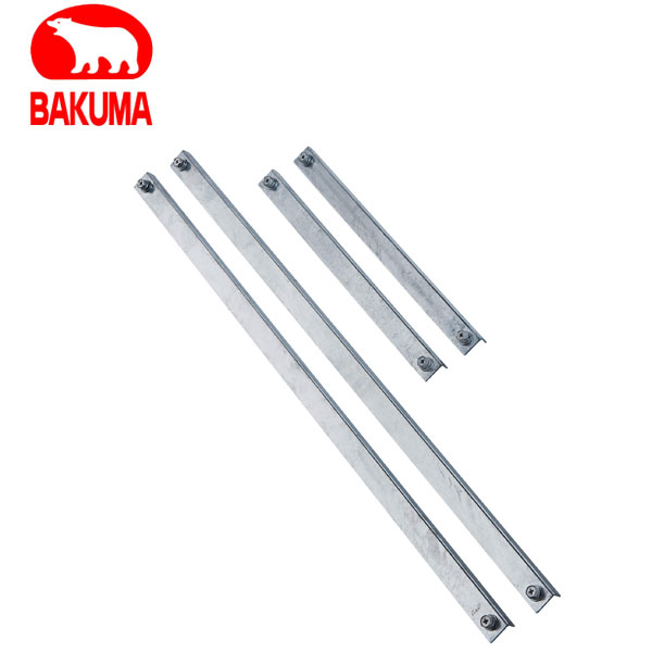Rakuten - バクマ工業 B-HK 補強金具 平地・傾斜置用架台用 高さ500mm 溶融亜鉛メッキ仕上【取寄商品】