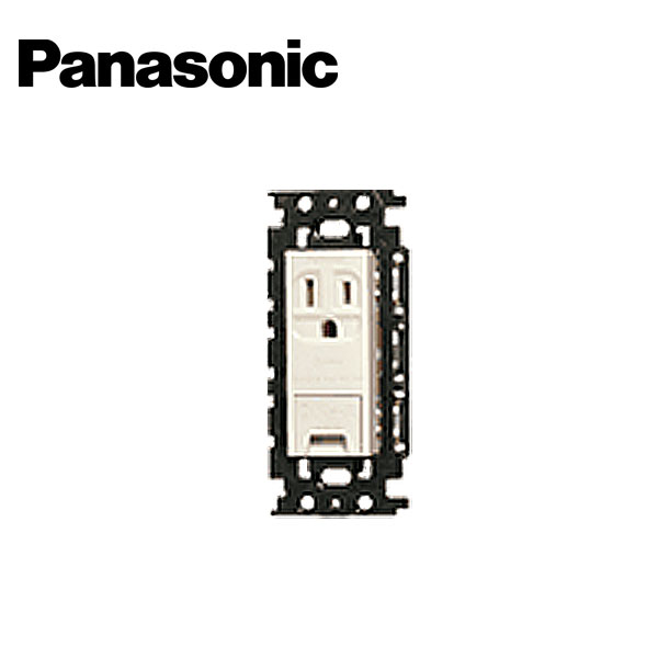 Rakuten - Panasonic/パナソニック WN11314 埋込絶縁アースターミナル付接地コンセント フラット型【取寄商品】