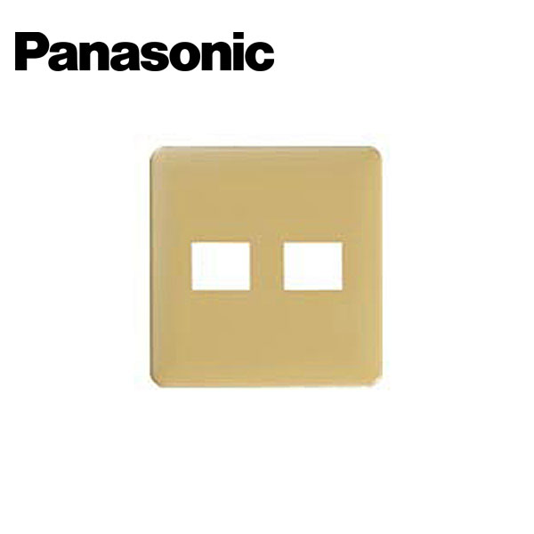 Rakuten - Panasonic/パナソニック WN6072Y フルカラーモダンプレート 2コ用 1コ+1コ ダークベージュ【取寄商品】