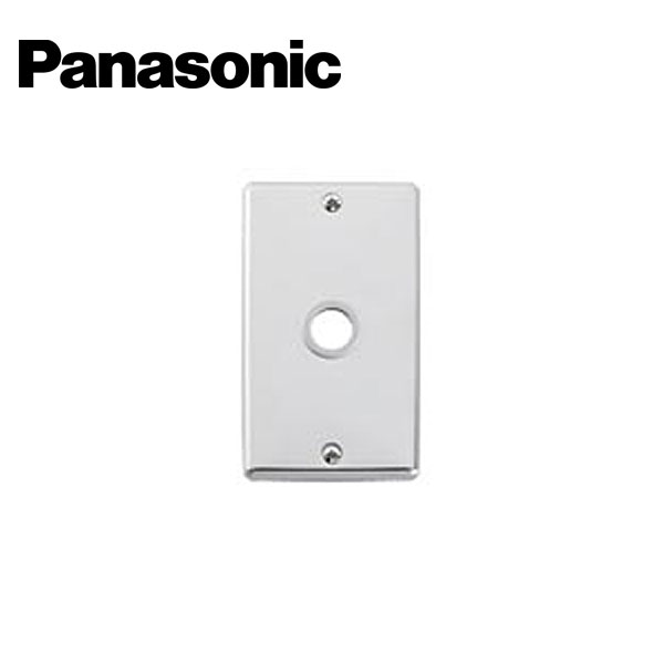 Panasonic/パナソニック WN7661K フルカラーステンレス大穴電話線プレート 取付枠付【取寄商品】