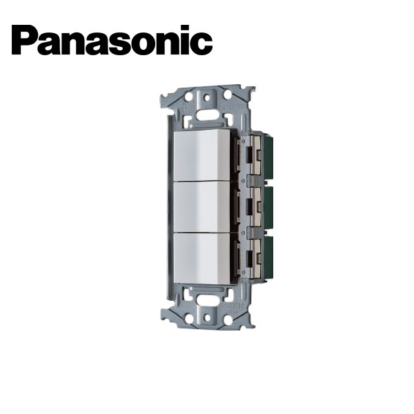 乐天商城 - Panasonic/パナソニック WNSS50444W SO-STYLE 埋込スイッチセット スイッチE×3マットホワイト【取寄商品】