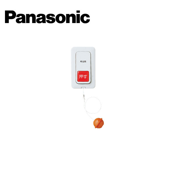 乐天商城 - Panasonic/パナソニック WS65771 埋込プルスイッチ付押釦スイッチ 常開形 a接点/微少電流対応形 防沫形プレート/リード線付【取寄商品】