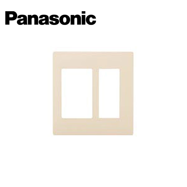 Panasonic/パナソニック WTA7112FK アドバンスシリーズ スイッチ+コンセントプレート 2連用 マットベージュ