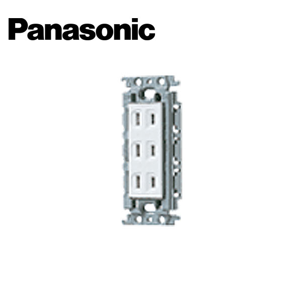 Panasonic/パナソニック WTF13034WK コスモシリーズワイド21 埋込トリプルコンセント 絶縁枠付 ホワイト【取寄商品】