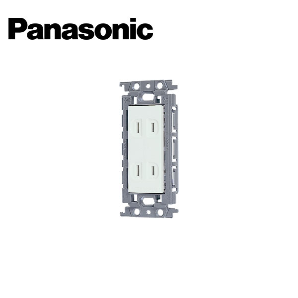 Rakuten - Panasonic/パナソニック WTF15024WK コスモシリーズワイド21 埋込ダブルコンセント 絶縁枠付 ホワイト【取寄商品】
