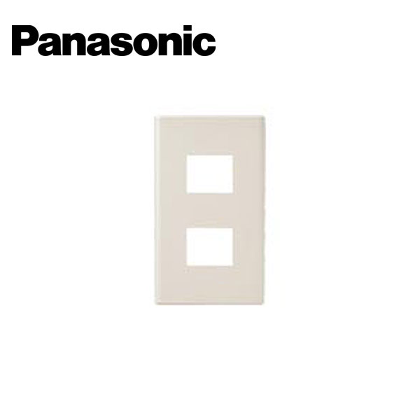 Panasonic/パナソニック WTF8002F コスモシリーズワイド21 コンセントプレート2コ用 ベージュ【取寄商..