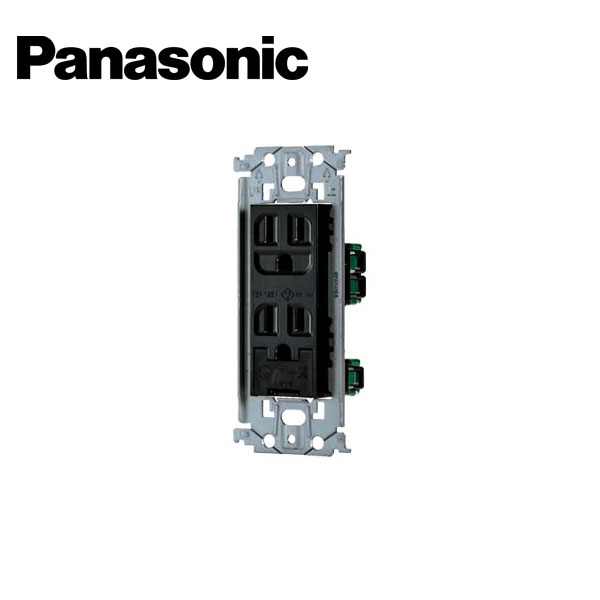 WN1162R1 パナソニック 埋込抜け止め接地ダブルコンセント(接地リード線付)(赤)