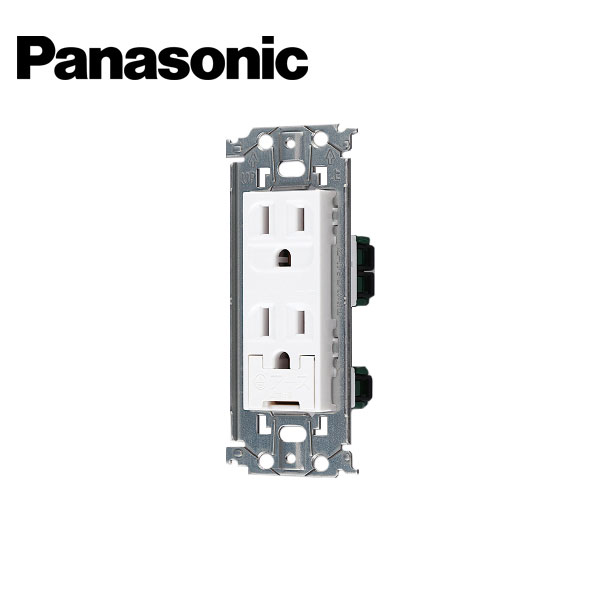 Panasonic/パナソニック WTL11323W アドバンスシリーズ 埋込アースターミナル付接地ダブルコンセント 金属枠付 セラミックホワイト【取寄商品】