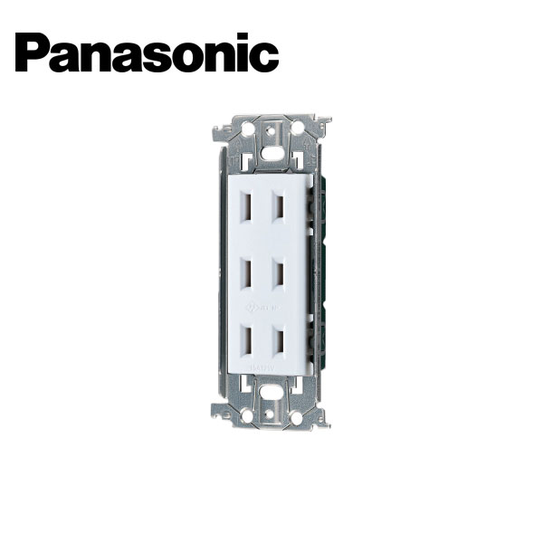 Panasonic/パナソニック WTL13033MW 埋込トリプルコンセント 金属枠付 マットセラミックホワイト【取寄商品】