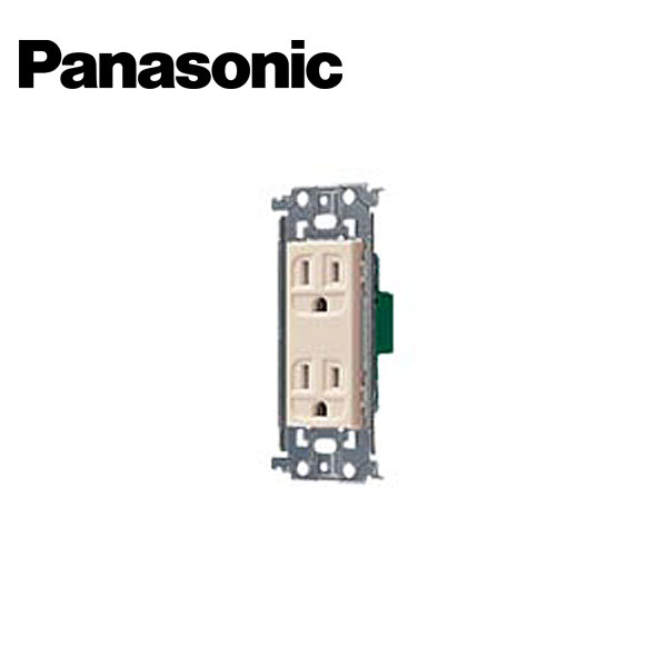 Rakuten - Panasonic/パナソニック WTL13123F アドバンスシリーズ 埋込接地ダブルコンセント 金属枠付 ベージュ【取寄商品】