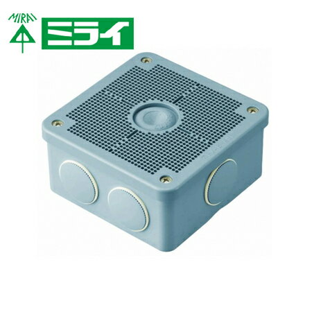 未来工業 PV4B-ANF 露出用四角ボックス（取付自在蓋） グレー【取寄商品】