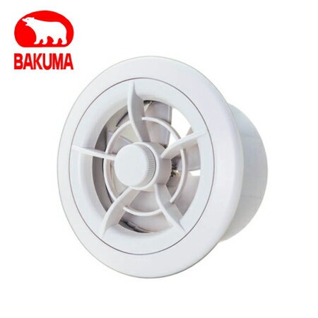 Rakuten - バクマ工業 REK-J 樹脂製回転開閉式レジスター 24時間換気システム【取寄商品】