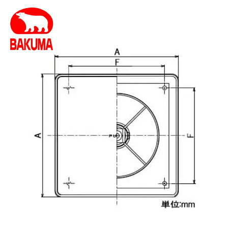 バクマ工業 REPD-150JS-BK 樹脂製プッシュ式レジスター 遮音シート付 自然給気用 ...