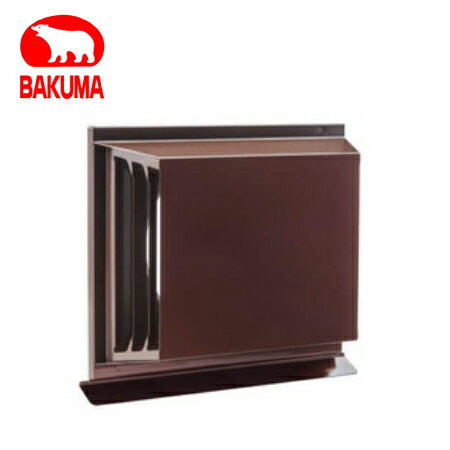 バクマ工業 SK-100RV-BR 角方横吹出し換気口 100Φ ブラウン【取寄商品】