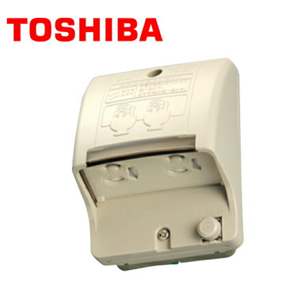 樂天商城 - TOSHIBA/東芝ライテック DC1392E(C) アースターミナル付接地防水ダブルコンセント(露出ボックス対応形) ベージュ【取寄商品】