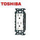 TOSHIBA/東芝ライテック NDG2187EN(WW) 絶縁アースターミナル付接地ダブルコンセント ニューホワイト【取寄商品】