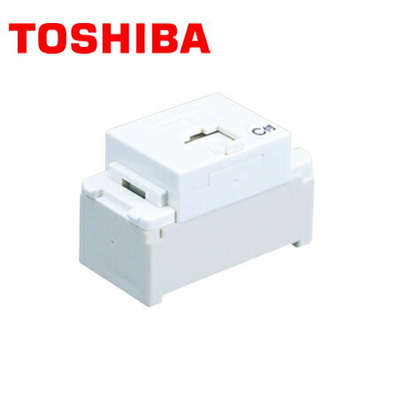 乐天商城 - TOSHIBA/東芝ライテック NDG8003(WW) 埋込モジュラーコンセント(コンデンサ内蔵) 6極2芯 ニューホワイト【取寄商品】