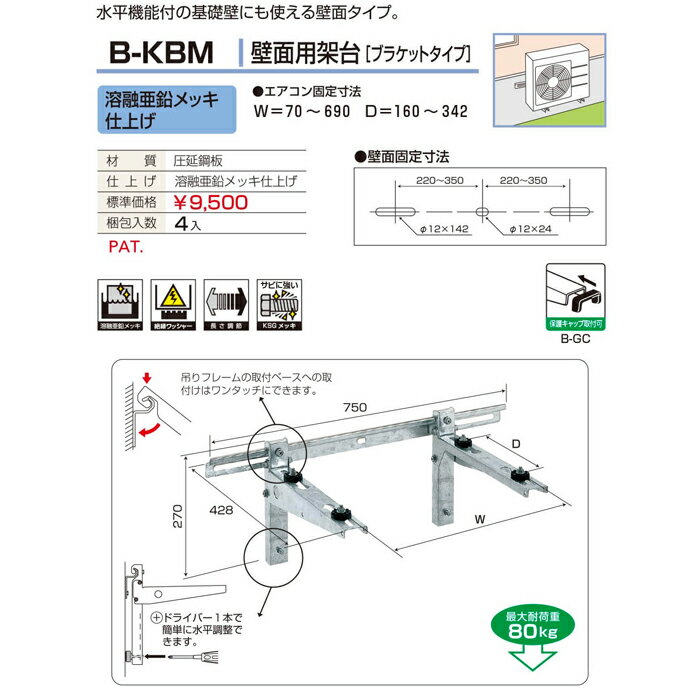 バクマ工業 B-KBM エアコン室外ユニット用...の紹介画像2