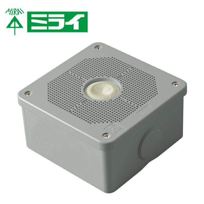 未来工業 PV4B-BLNF1 露出用四角ボックス（取付自在蓋） グレー【取寄商品】