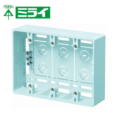 Rakuten - 未来工業 MSB-3YL 深形モール用スイッチボックス【取寄商品】
