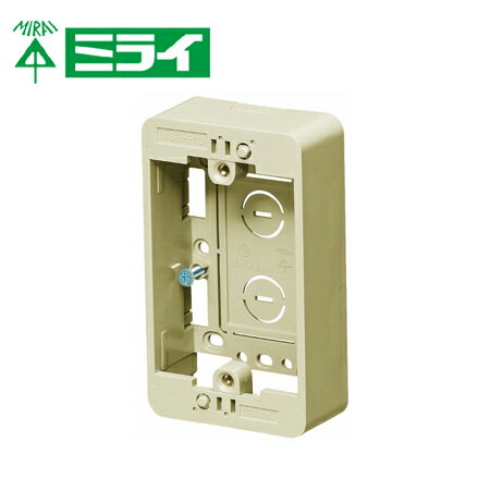 未来工業 MSB-F1SLS 浅形モール用スイッチボックス（Fタイプ）【取寄商品】