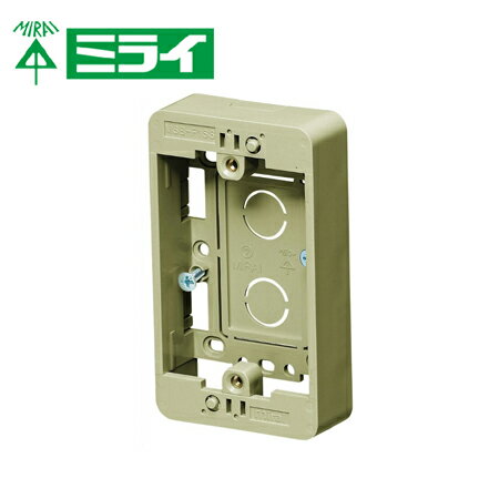 未来工業 MSB-F1SSDS 浅形モール用スイッチボックス（Fタイプ）【取寄商品】