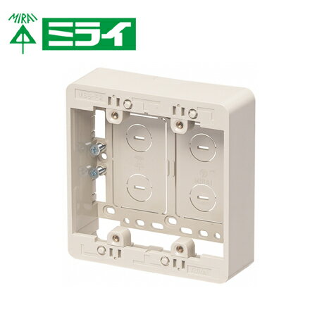 乐天商城 - 未来工業 MSB-F2 モール用スイッチボックス（Fタイプ）【取寄商品】