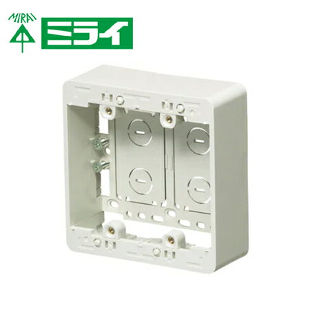 乐天商城 - 未来工業 MSB-F2YW 深形モール用スイッチボックス（Fタイプ）【取寄商品】
