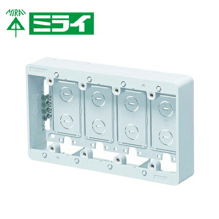 Rakuten - 未来工業 MSB-F4W モール用スイッチボックス（Fタイプ）【取寄商品】