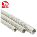 バクマ工業 PF-16 PF管 一重波付 内径φ16 露出/埋込両用(自己消火性) ベージュ 50m【取寄商品】