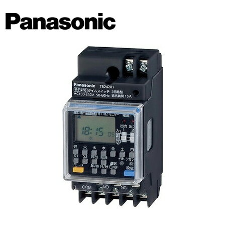 Panasonic/パナソニック TB24201 協約型電子式タイムスイッチ 年間式 特日対応機能 2回路型【取寄商品】