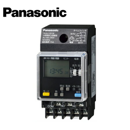 Rakuten - Panasonic/パナソニック TB261201N 24時間式(JIS協約型・2P) タイムスイッチ(2回路型)【取寄商品】