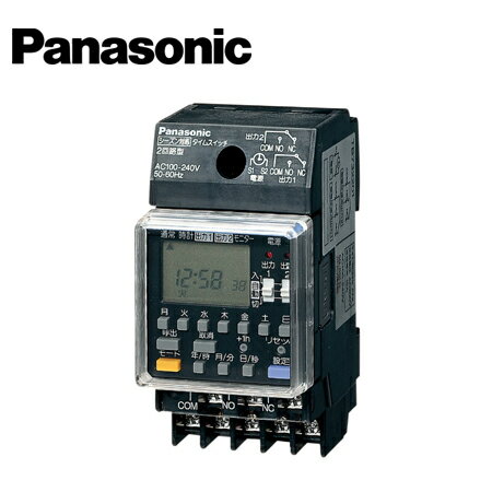 乐天商城 - Panasonic/パナソニック TB732201K 協約型電子式タイムスイッチ シーズン対応式 2回路型 別回路【取寄商品】