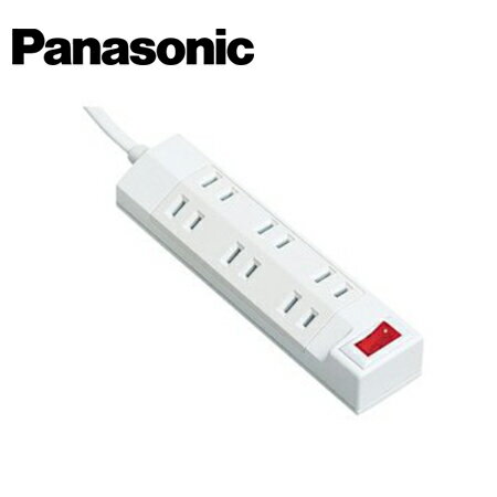 Panasonic/パナソニック WHA29262WKP 6個口 一括スイッチ スナップキャップ付 2m ホワイト パッケージ品 ザ・タップ マルチシリーズ