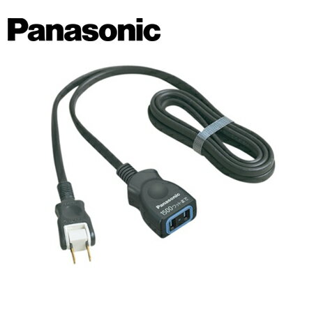 Rakuten - Panasonic/パナソニック WHA4911BP 1個口 スナップキャップ付 1m ブラック パッケージ品 延長コードX【取寄商品】