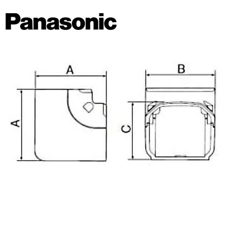 Panasonic/パナソニック DAS4380A スッキリダクト インターナルエルボミニ 80型 ブラウン【取寄商品】