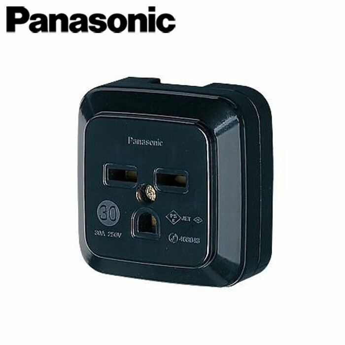 Panasonic/パナソニック WK36301B 露出コンセント 接地2P 30A 250V 薄形 1
