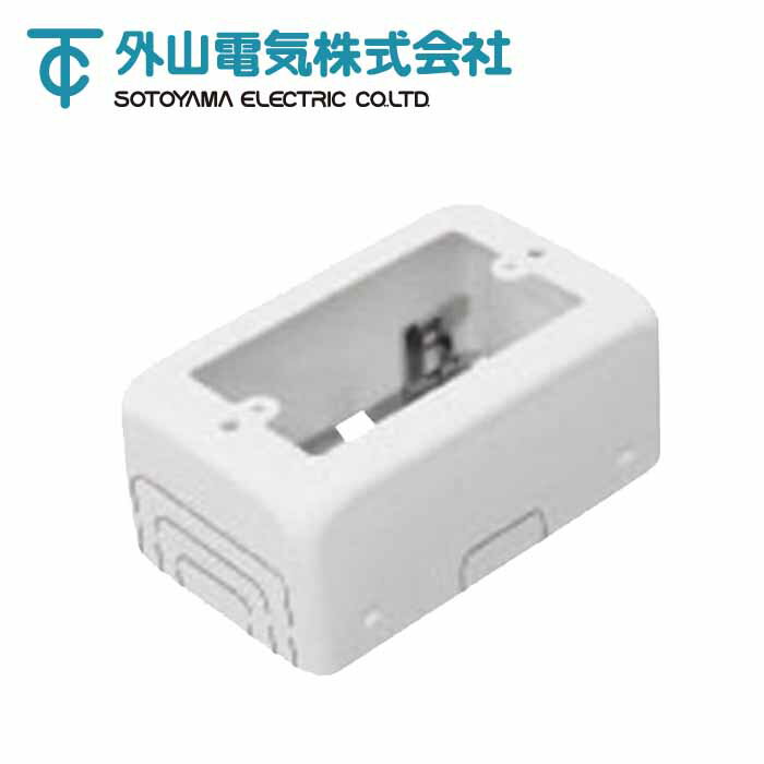 Rakuten - 外山電気 M261 1個用スイッチボックス ワンタッチ B型 ホワイト