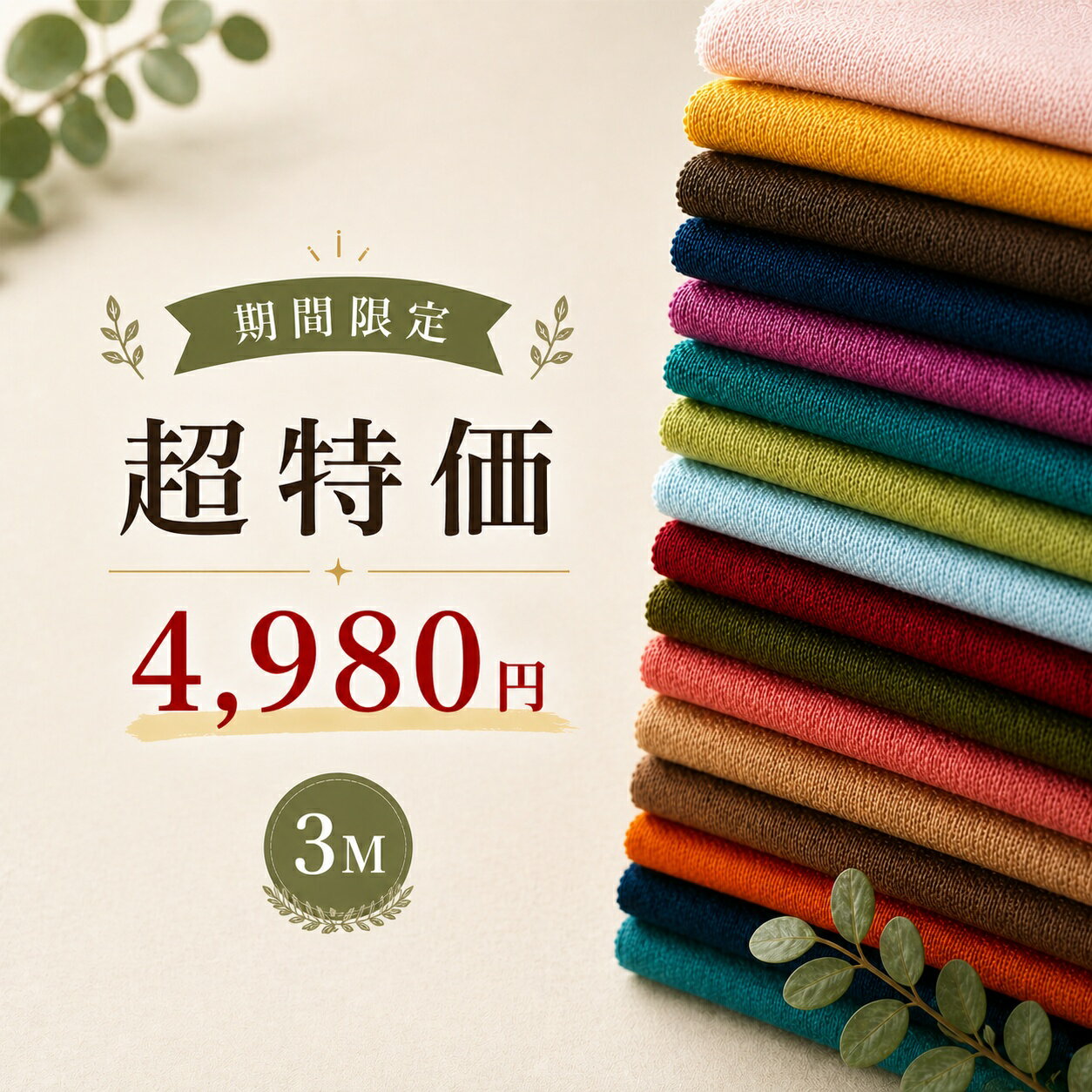 4,980円【超特価】倉敷帆布8号バイオウォッシュ3mカット通常12,000円品 (0096-6)帆布 生地 幼稚園 サコッシュ キャンバス レッスンバッグ 布地 手作り 布 無地 国産 ヴィンテージ トートバッグ カット販売 倉敷 応援
